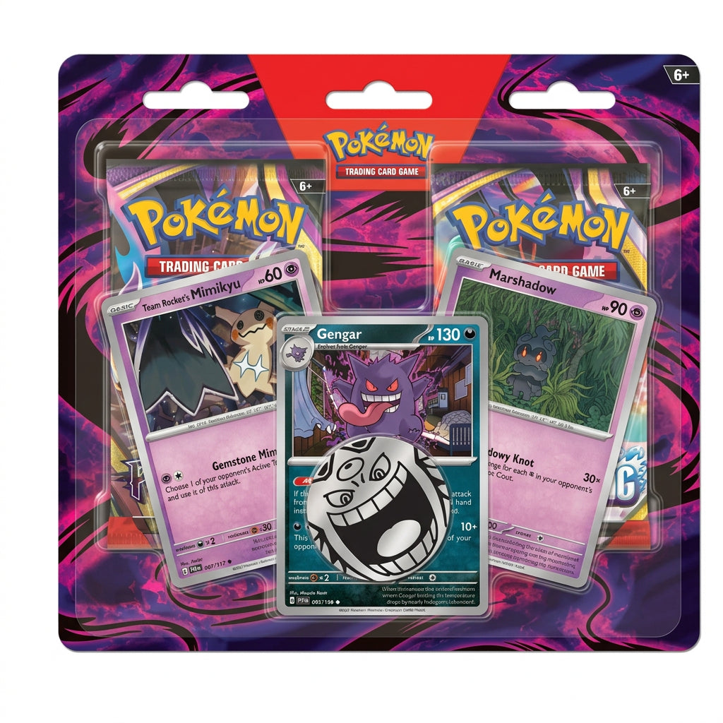 Pokemon TCG: Gengar Pitch Black Chaos Rising 2-pack Blister