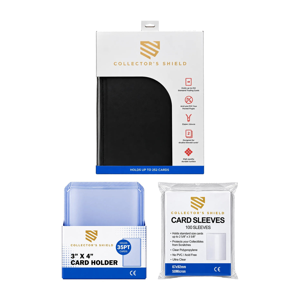 TCG Elitens Skyddskit Pro – toploader binder, toploaders och sleeves